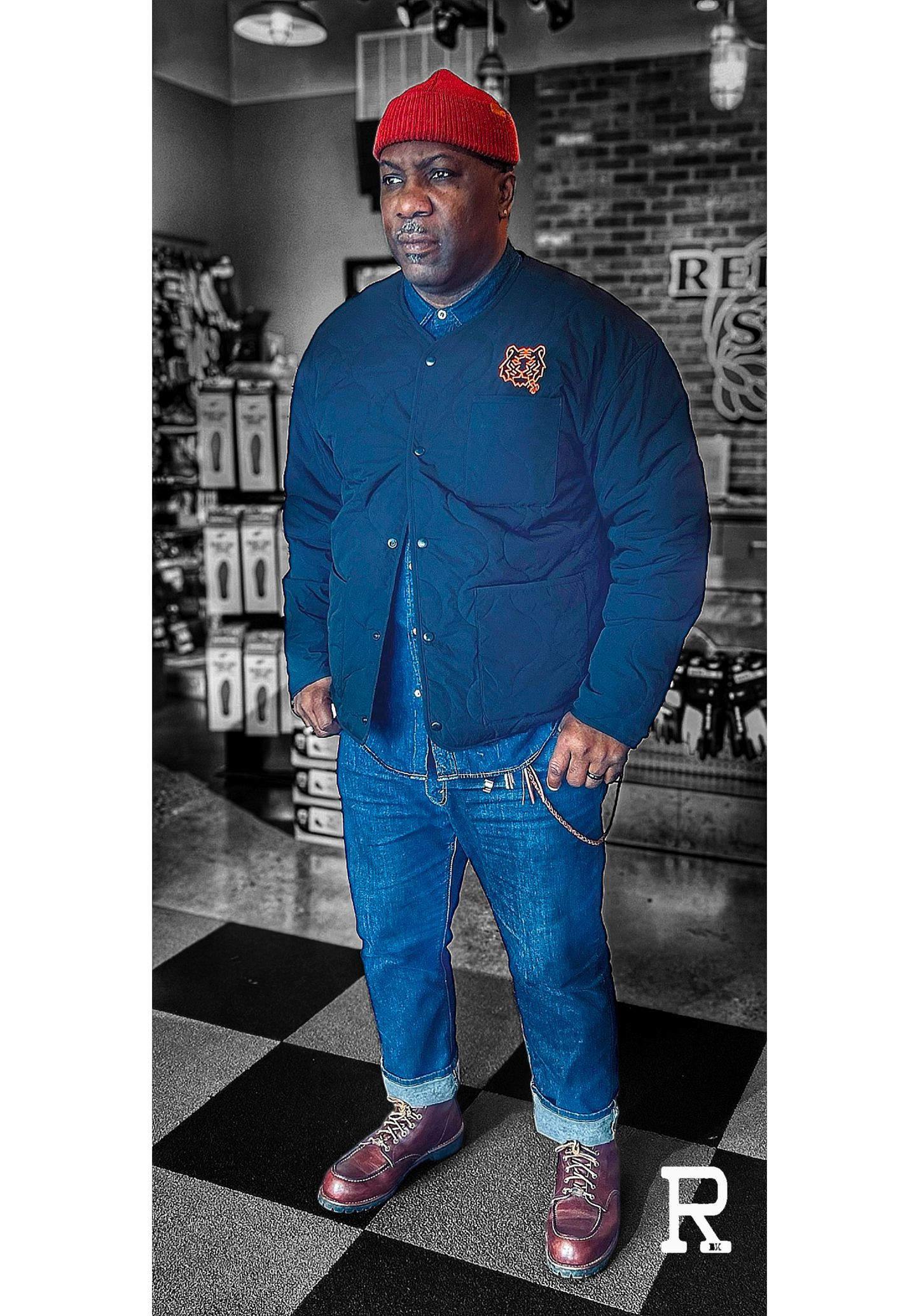 ROB Quilted Liner Embroidered Jacket