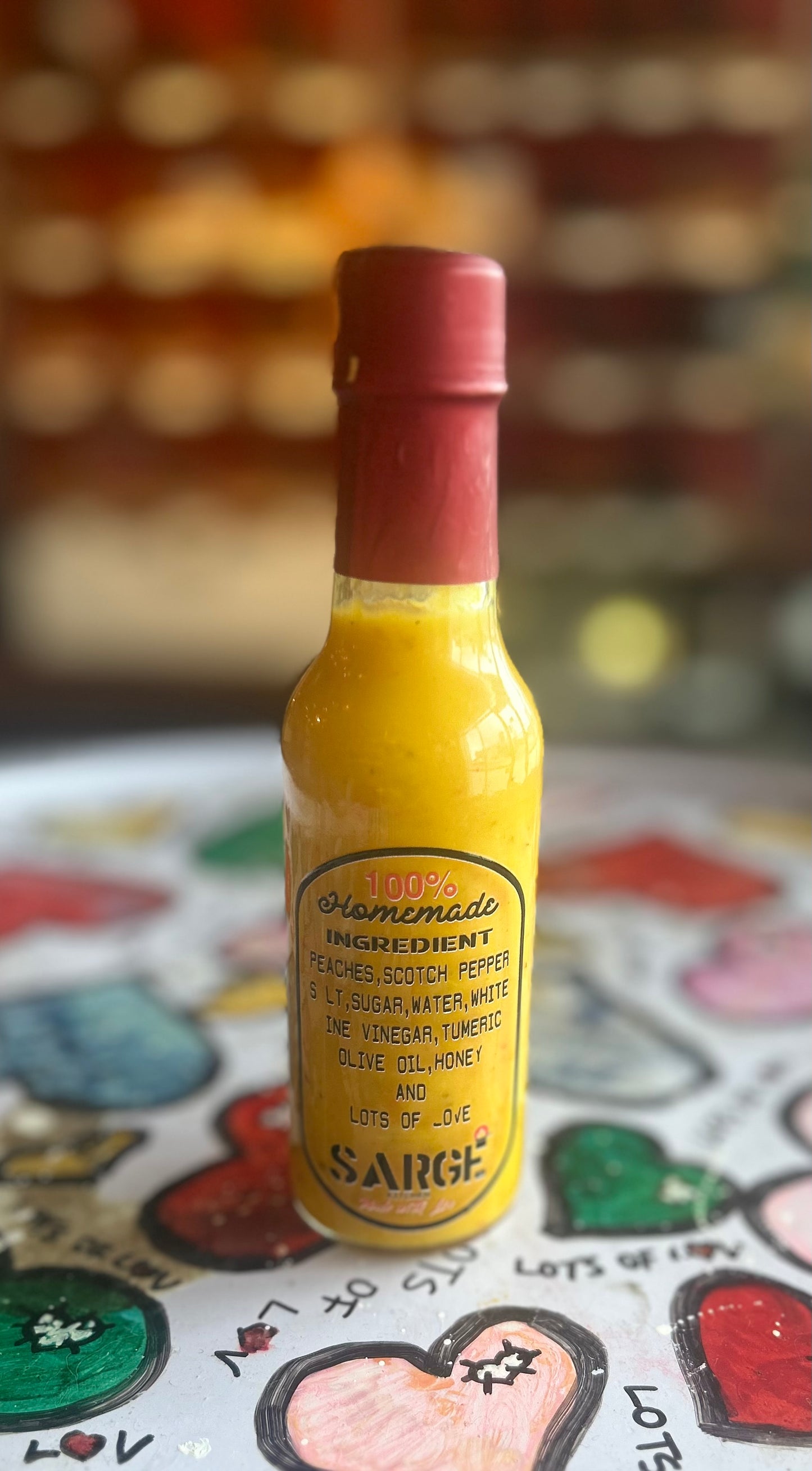 Sarge Kitchen Peach Hot Sauce