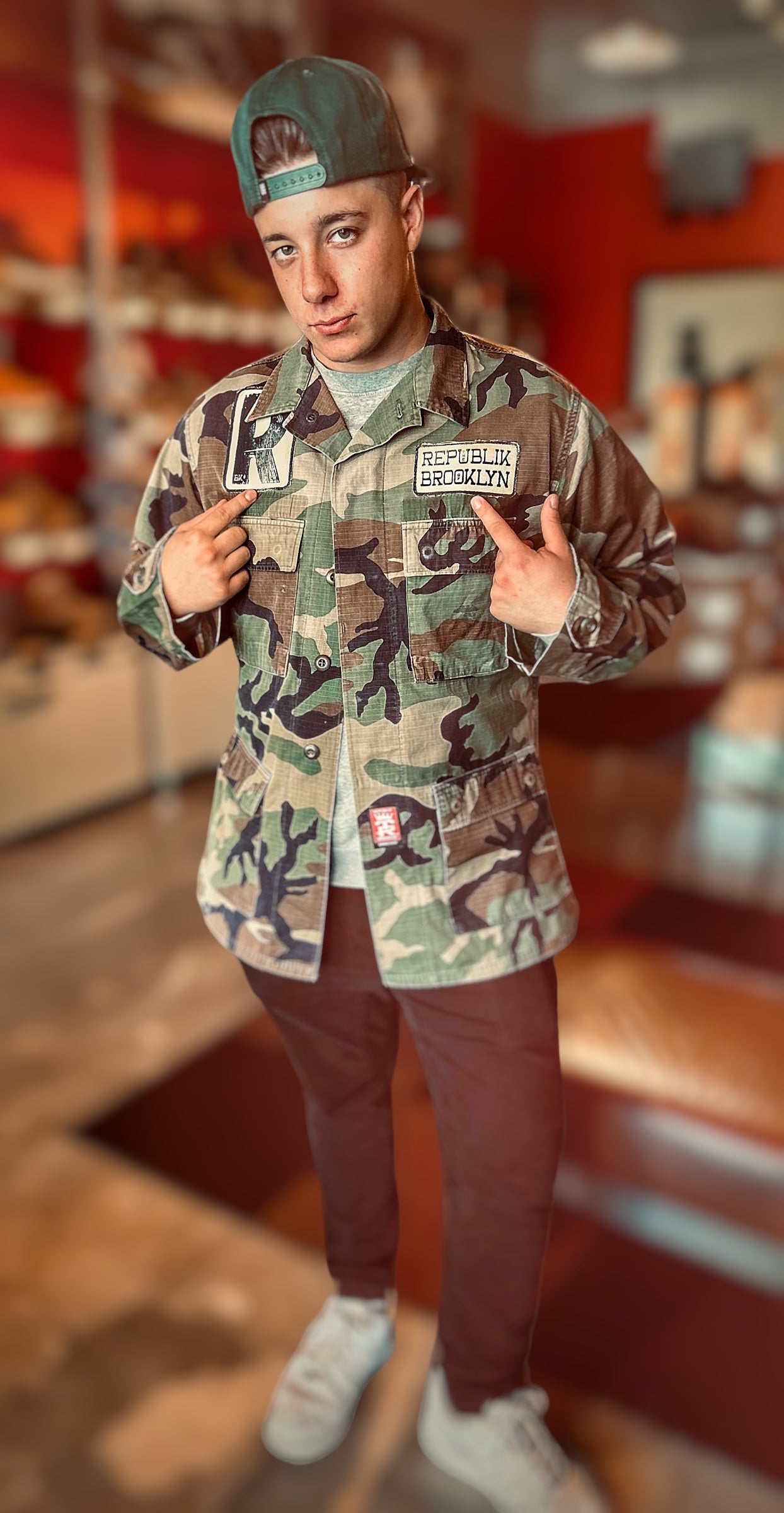 Bklyn till I Die Camo Top