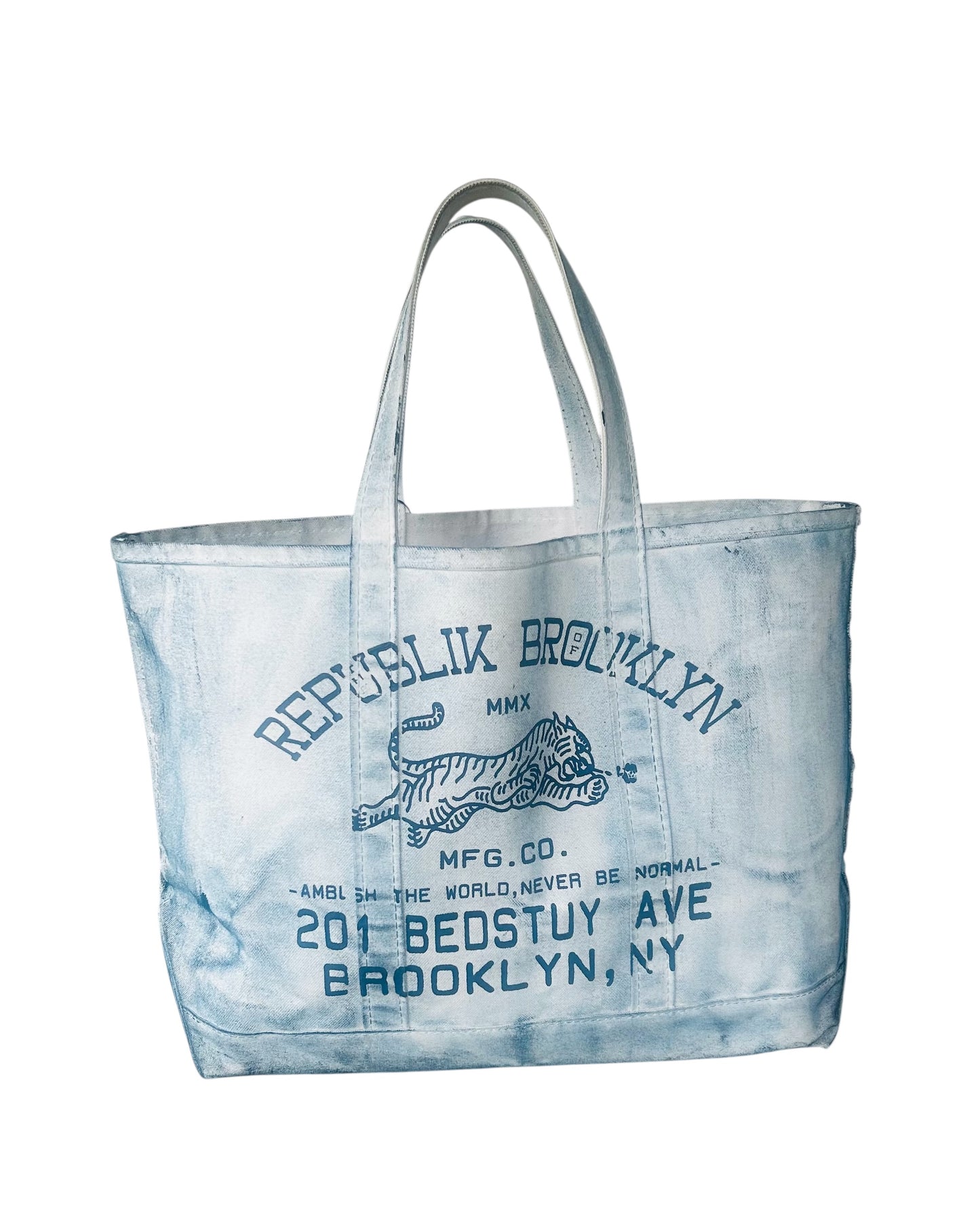 Distress Canvas Tote Bag