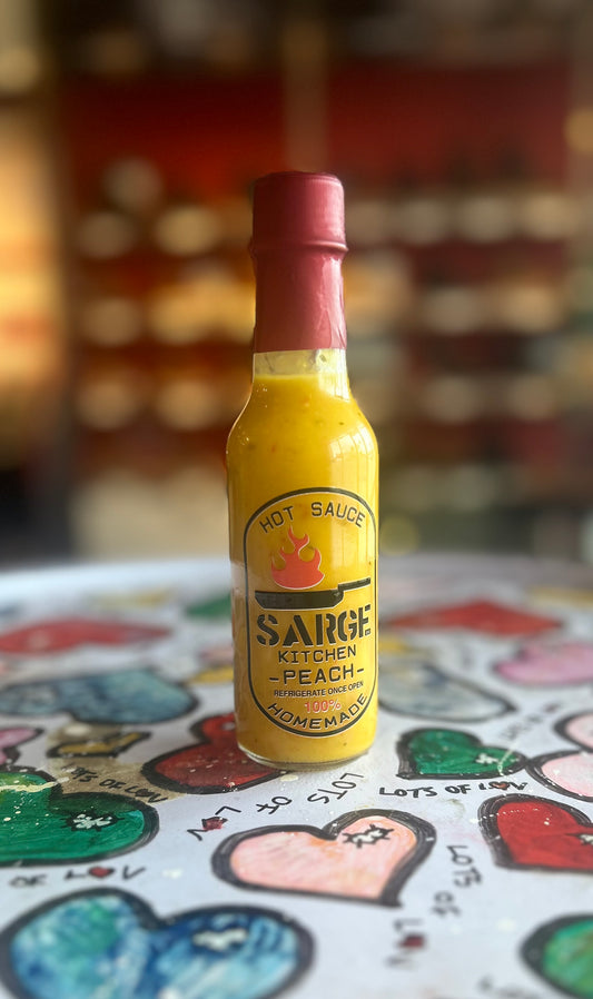Sarge Kitchen Peach Hot Sauce