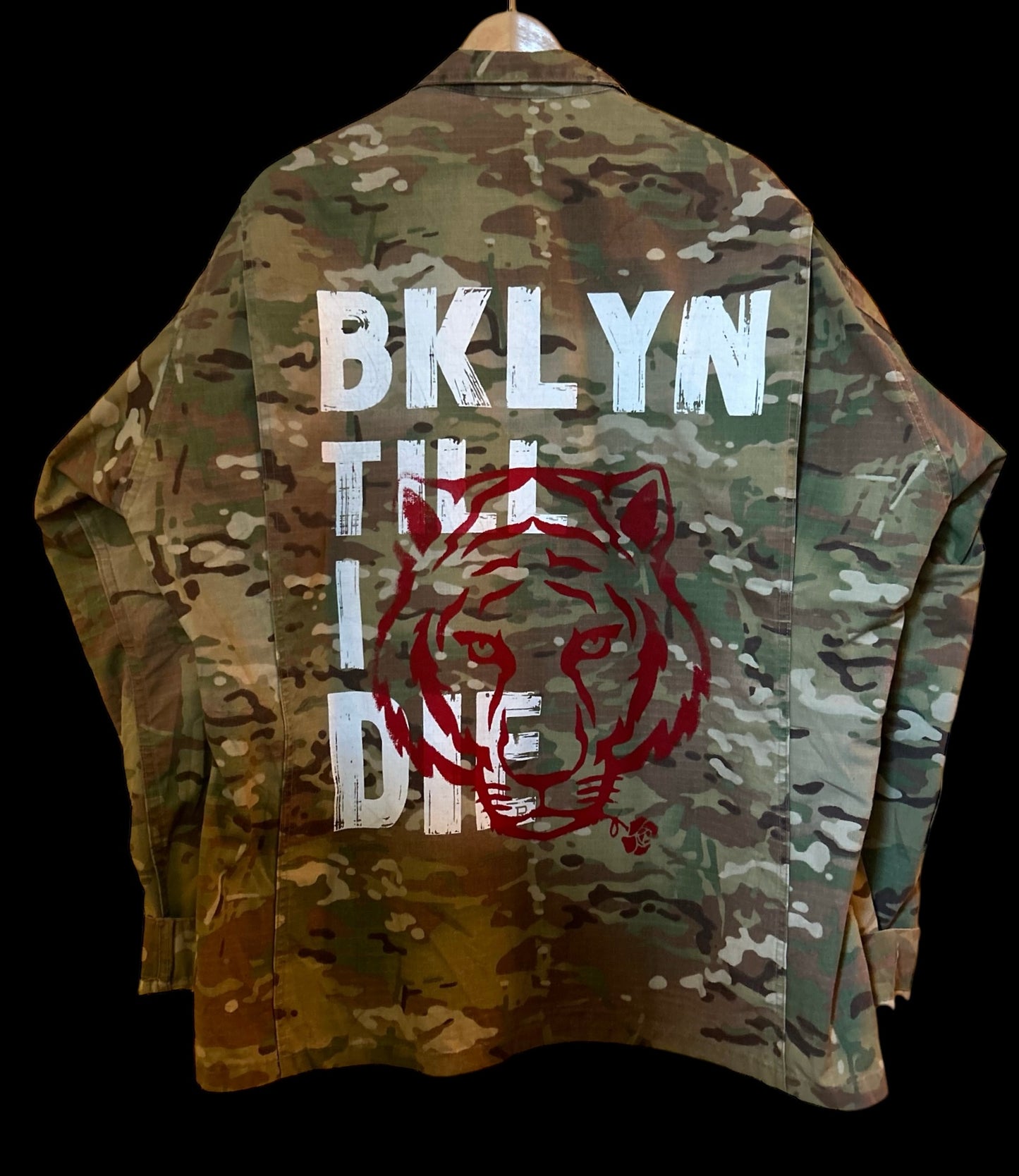 ROB- Vintage Multicamo Top. Brklyn Till I Die