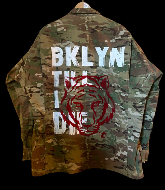 ROB- Vintage Multicamo Top. Brklyn Till I Die